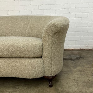 1920s loveseat in wool boucle image 5