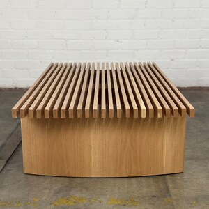 Triple slat bench oval leg edition image 5