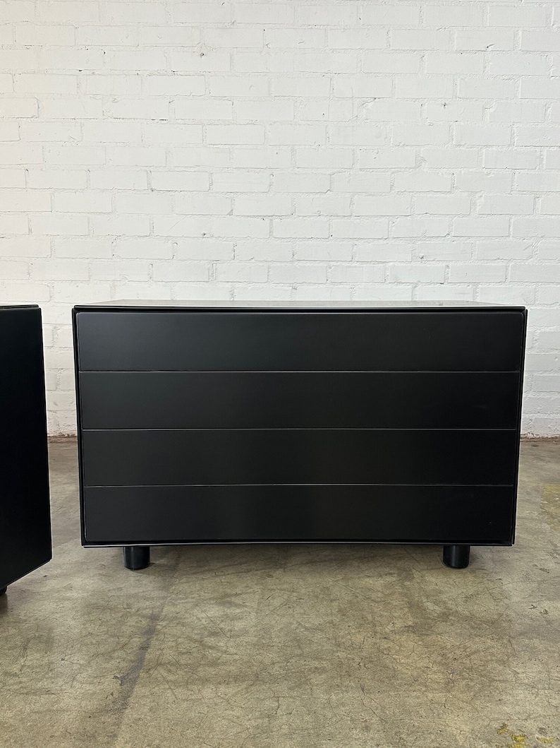 Post Modern Black Lacquered Compact Dresser sold separately image 5