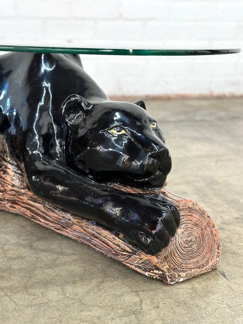 Ceramic Panther Coffee Table image 5