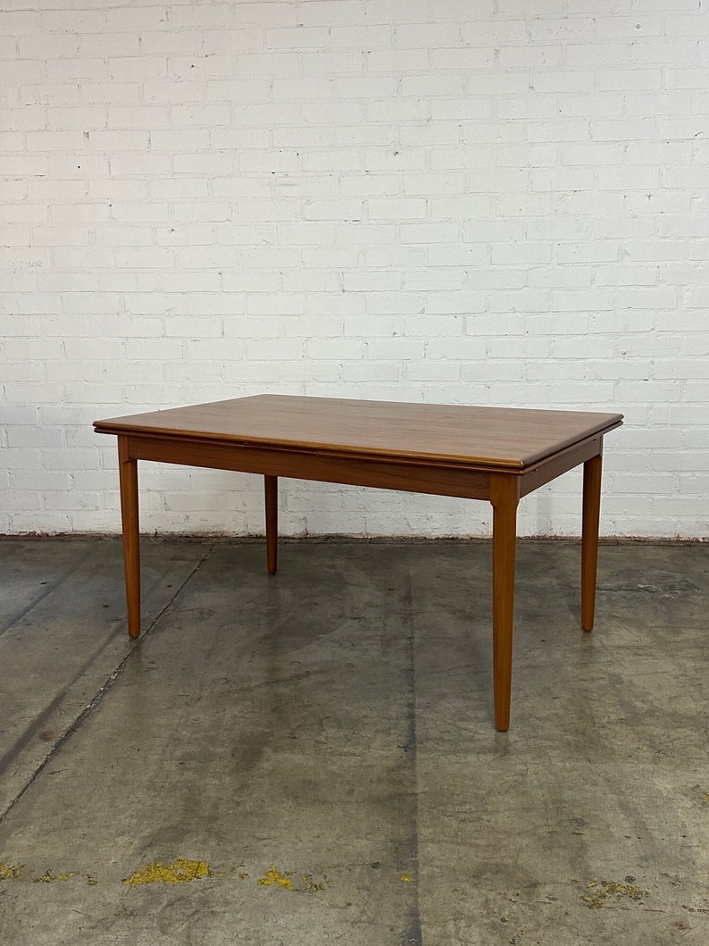 Danish modern minimal dining table image 2