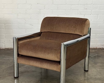 Chrome tubular lounge chairs - sold separately