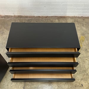 Post Modern Black Lacquered Compact Dresser sold separately image 6
