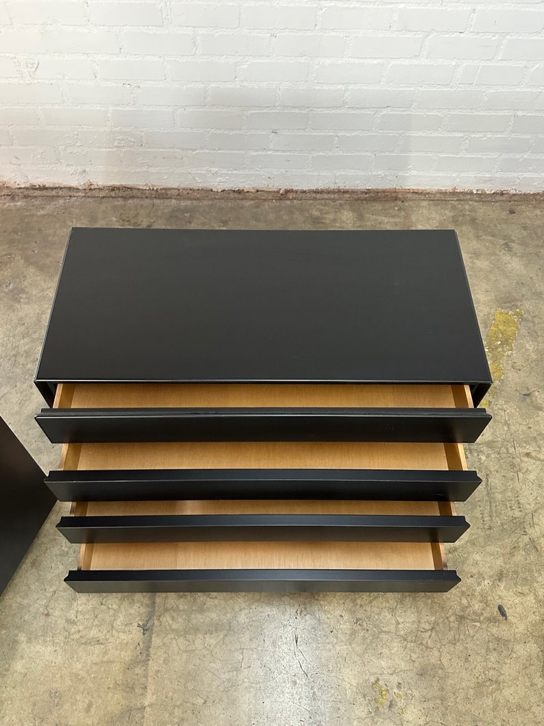 Post Modern Black Lacquered Compact Dresser sold separately image 6