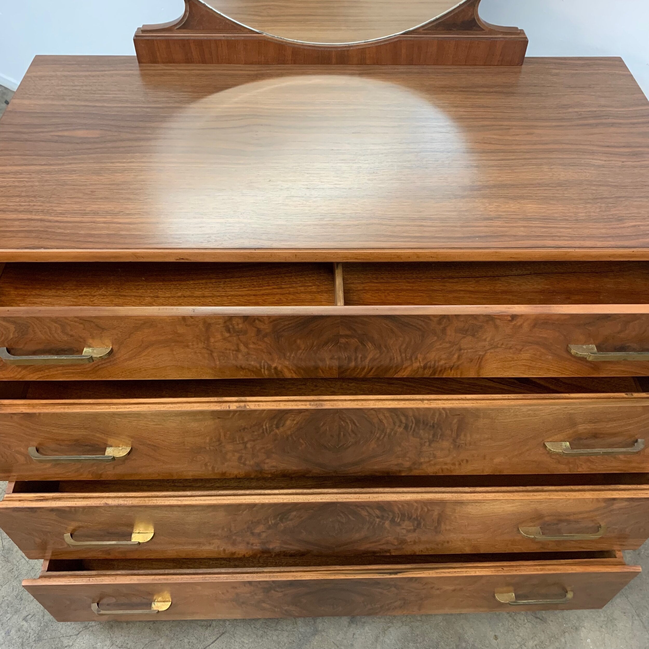 Burl Wood Vanity Chest of Drawers - Etsy