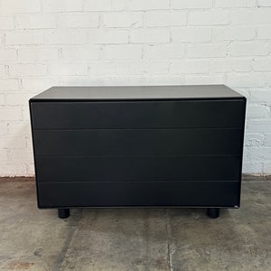 Post Modern Black Lacquered Compact Dresser sold separately image 10