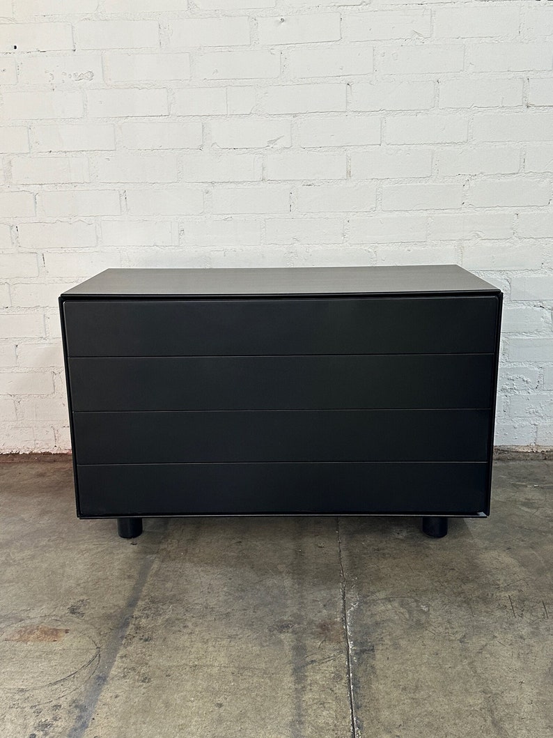 Post Modern Black Lacquered Compact Dresser sold separately image 10