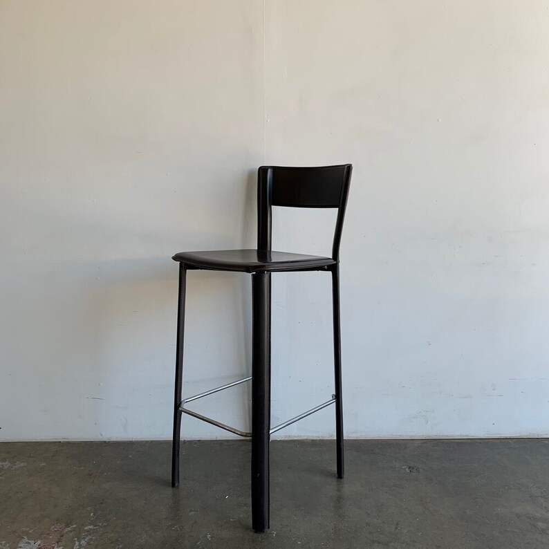 Frag Italian Leather Bar Stools Sold Individually Etsy