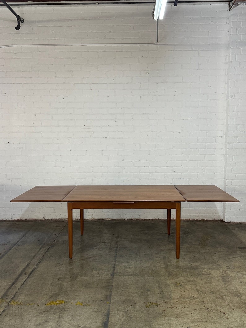 Danish modern minimal dining table image 4