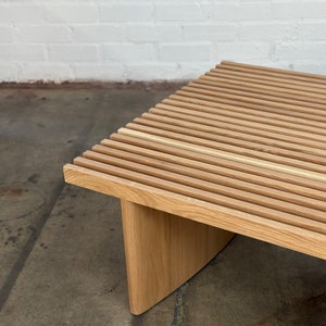 Triple slat bench oval leg edition image 2