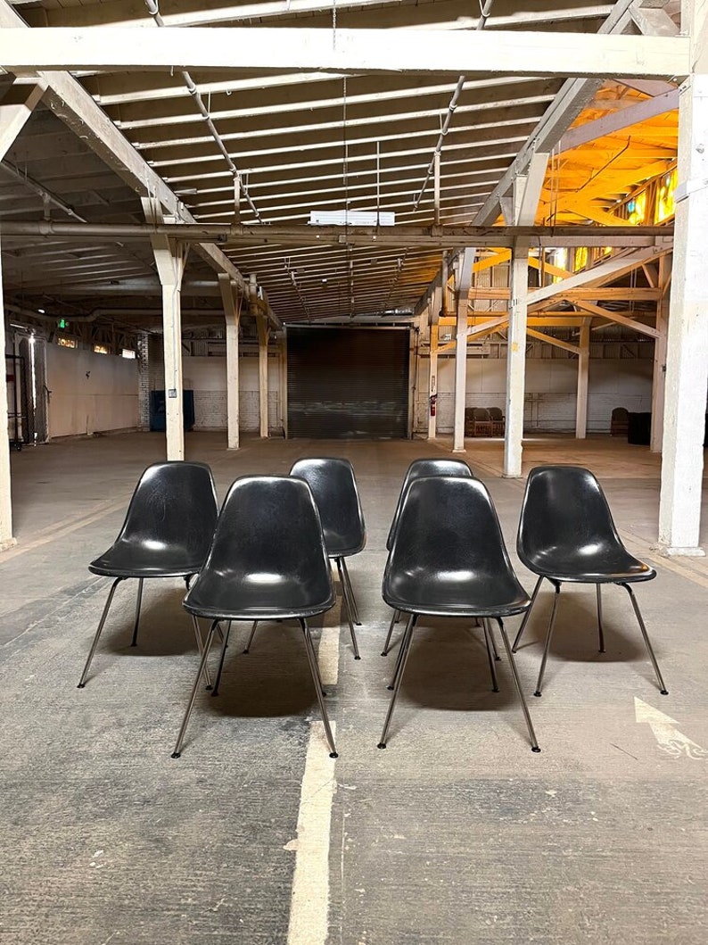 Eames Molded Fiberglass side chairs sold separately image 10