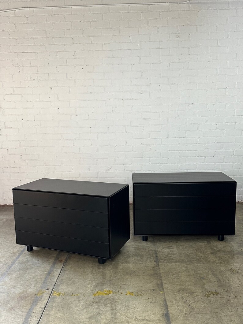 Post Modern Black Lacquered Compact Dresser sold separately image 2