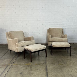 Mid century Lounge chair and Ottoman