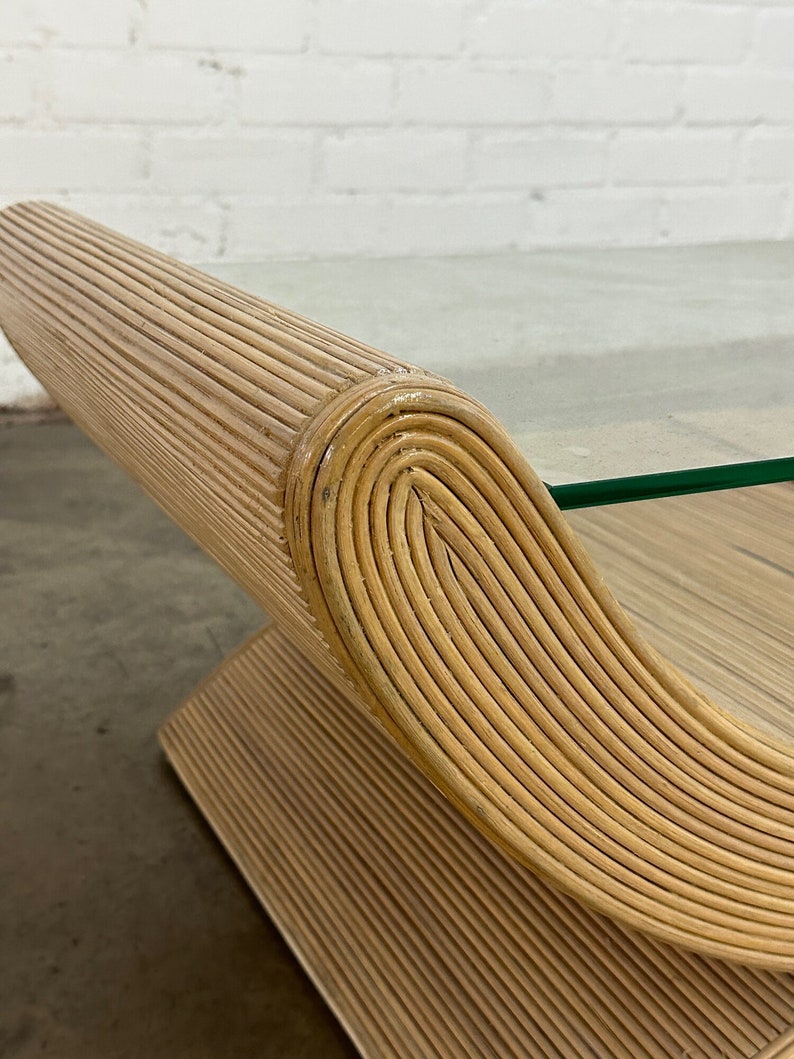 Sculptural Pencil Reed Coffee Table image 6