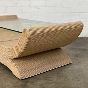 Sculptural Pencil Reed Coffee Table image 8