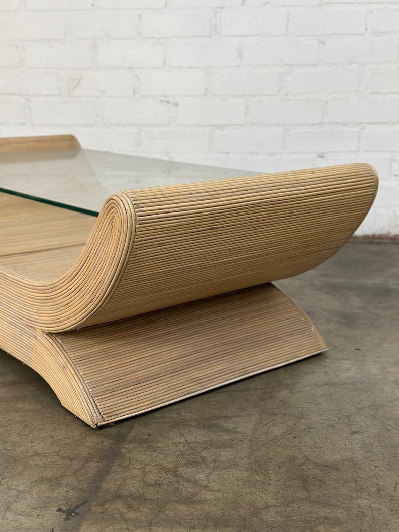 Sculptural Pencil Reed Coffee Table image 8