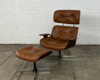 Vintage Plycraft Lounge Chair and Ottoman