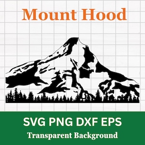 Einfassung Hood svg | Portland | Berg Silhouette Umriss | Für den persönlichen und kommerziellen Gebrauch