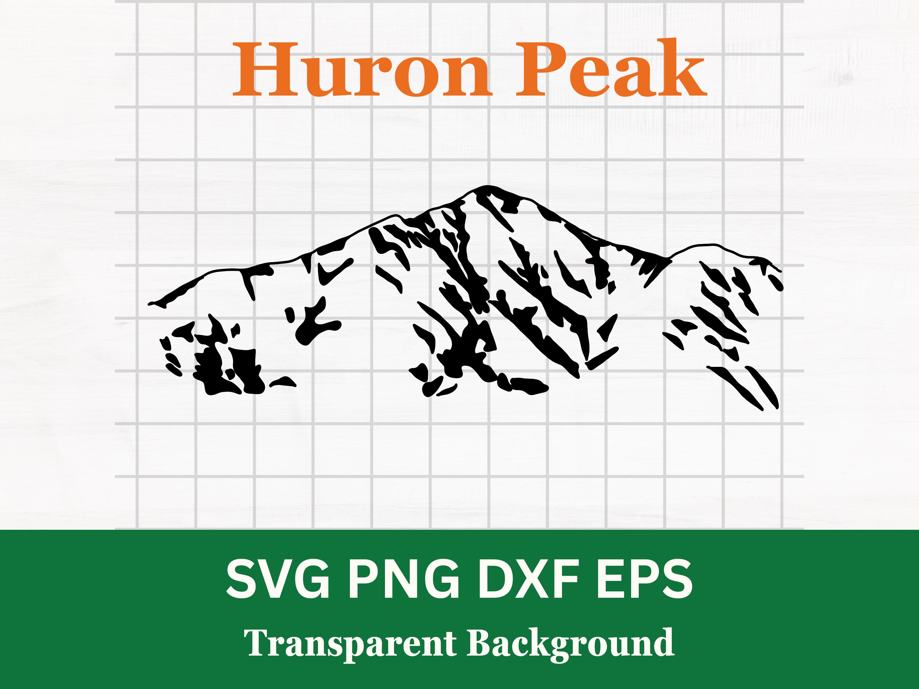 Huron Peak Svg Colorado Mountain Outline Clip Art Cut File - Etsy