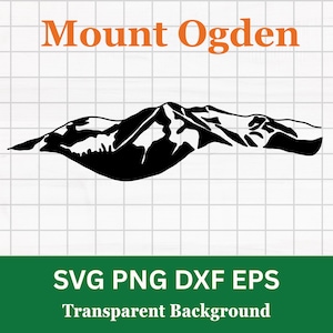 Mount Ogden Utah clipart PNG  SVG and DXF for Personal and commercial use