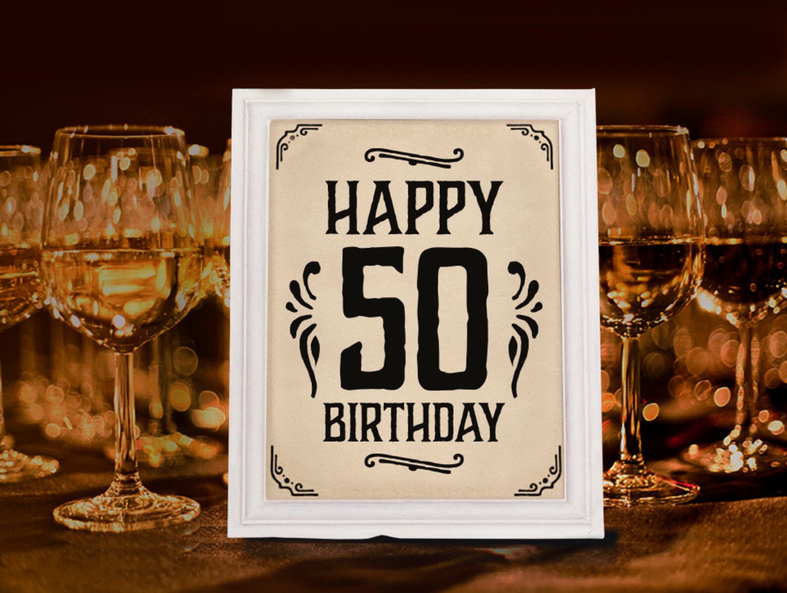 Rustic Birthday Party Decor. Printable Rustic Birthday Decorations ...