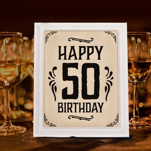 Rustic Birthday Party Decor. Printable Rustic Birthday Decorations ...