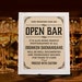 Wedding open bar sign. Rustic wedding decor. Wedding reception. Kraft paper printable wedding bar decorations. 16x20, 8x10, 5x7 prints
