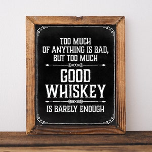 Prohibition party whiskey sign. Printable whiskey print. Black and white whiskey poster. Whiskey decor. Whiskey bar sign Whiskey party decor