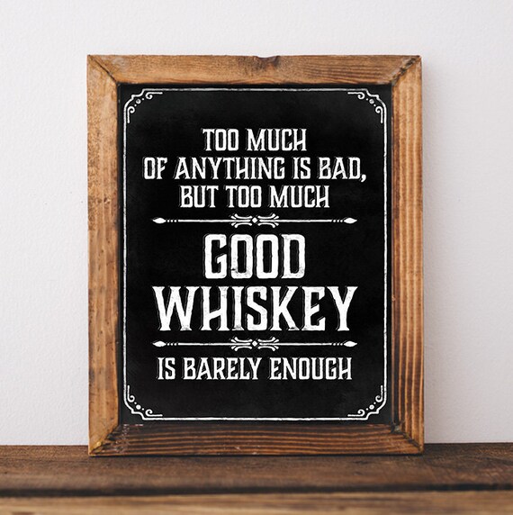 Prohibition Party Whiskey Sign Printable Whiskey Print Black Etsy