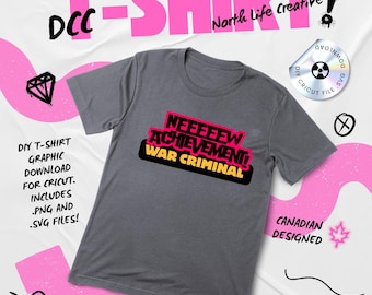 NEW Achievement - War Criminal | Dungeon Crawler Carl Shirt/Decal | Cricut .SVG File Download