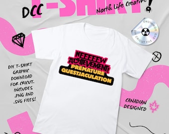 NEW Achievement - Premature Questjaculation | Dungeon Crawler Carl Shirt/Decal | Cricut .SVG File Download