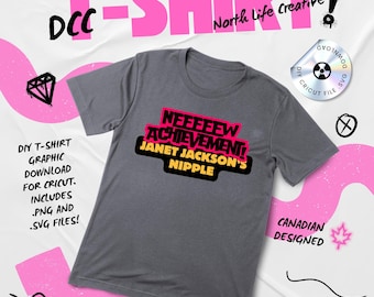 NEW Achievement - Janet Jackson's Nipple | Dungeon Crawler Carl Shirt/Decal | Cricut .SVG File Download