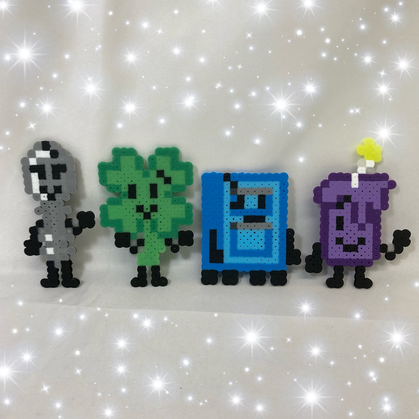 Inanimate Insanity Perler Bead Set Silver Spoon Clover Cabby - Etsy