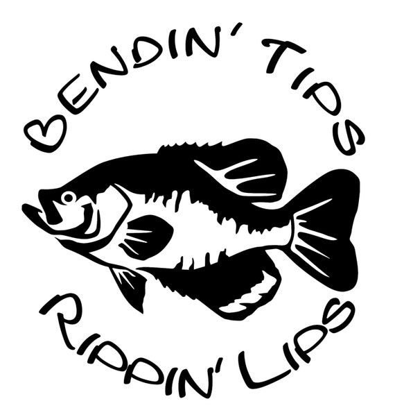 Download Bendin' Tips Rippin' Lips Crappie Ice Fishing Window | Etsy