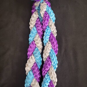 Style 3: 3 Colors Braided Hawaiian Ribbon Lei - Etsy