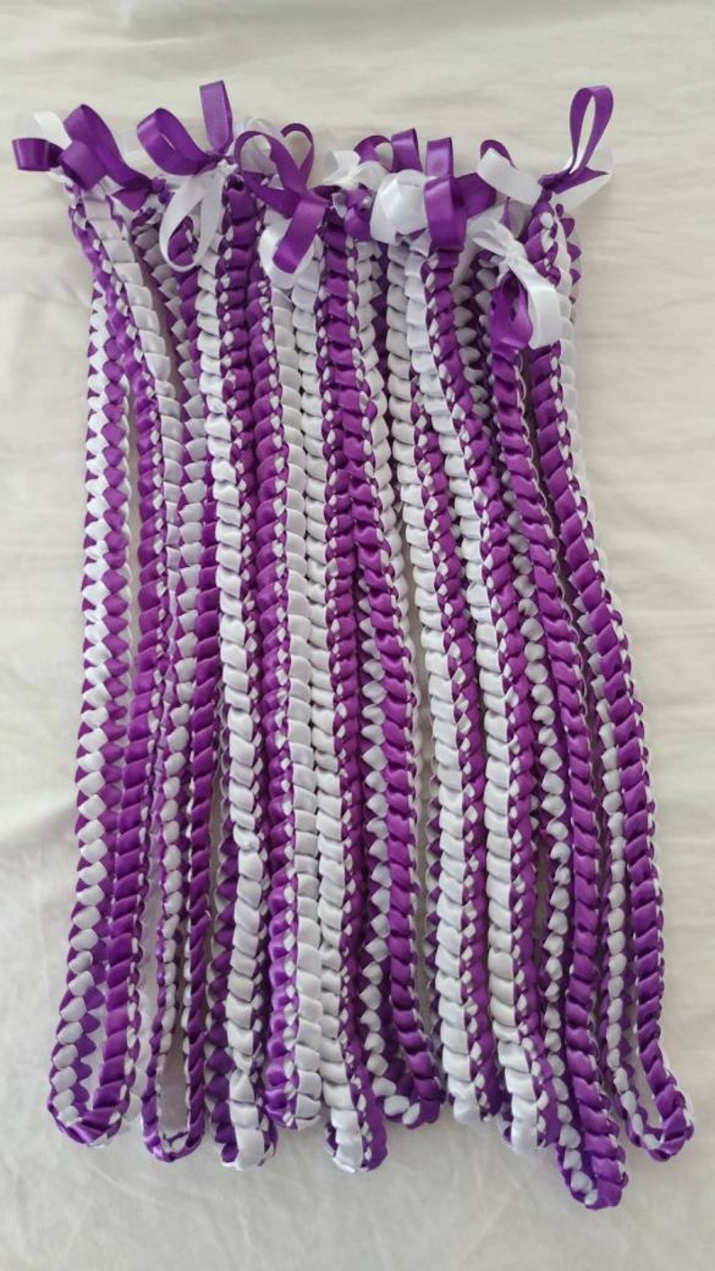 12 Color Single Weave Hawaiian Ribbon Lei Etsy