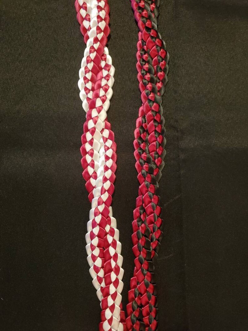 OPEN LEI 50in Twisted Single Weave Ribbon Lei Etsy