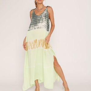 Tie dye dress/Maxi dress tie dye/Boho dress/Beach dress tie dye/Loose fitting dress * DRESS DIANA