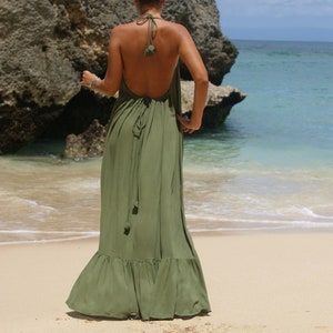 Maxi Dress Backless Maxi dress Summer boho long dress Beach wear MAXI DRESS SALAMANCA