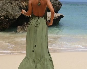Maxi Dress Backless Maxi dress Summer boho long dress Beach wear MAXI DRESS SALAMANCA