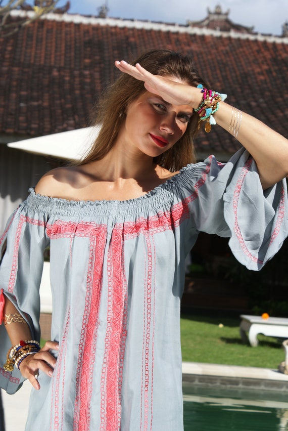 Robe Brodée Tassels Courte Robeplage Robeplage Dusureboho Court Morgana Robe Courte