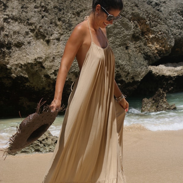 Maxi Dress Backless Maxi dress Summer boho long dress Beach wear  SALAMANCA MAXI DRESS