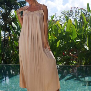 Maxi Dress loose fitting/Backless Maxi dress/Summer boho long dress/Beach wear MAXI DRESS GIGI image 10