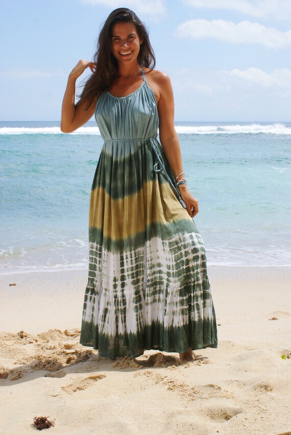 Tie Dye Maxi Dress/backless Maxi Dress 