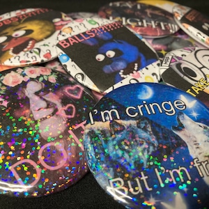 Meme | Boutons | Grand 2,25 pouces