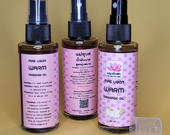 Warming Thai Massage Oil to Ease Aches and Pains, Effective Pain Relief