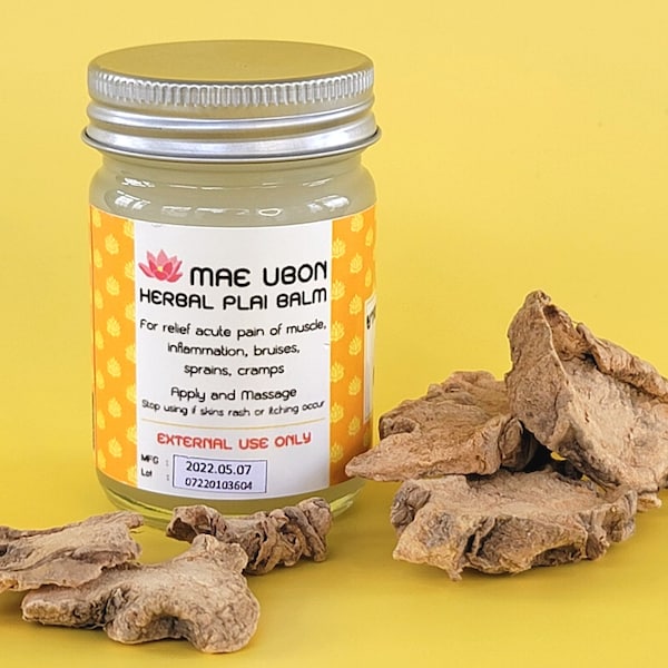 No Petroleum Mae Ubon Pain relief balm, Sore Muscle herbal Balm, Thai herbal balm, Headaches, Natural pain relief, Sports muscles rub