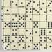 Black and White Modern Wallpaper with Dominoes Pieces Polka Dots Wall Art 