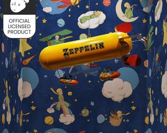 Official Little Prince Flying Adventures Wallpaper - Colorful Aviation Pattern for Kids Room & Playroom Decor