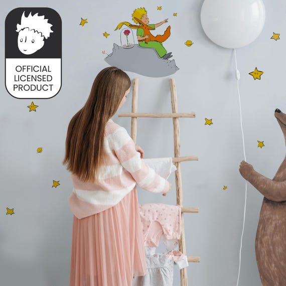 Little Prince Rose Wall Stickers | Official Licensed Nursery Decals | Kids Room Decor | Eco-Friendly